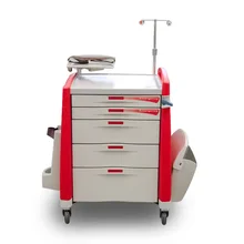 Advanced ABS Plastic Hospital Anaesthesia Trolley Medical Medicine Emergency Trolley for sale