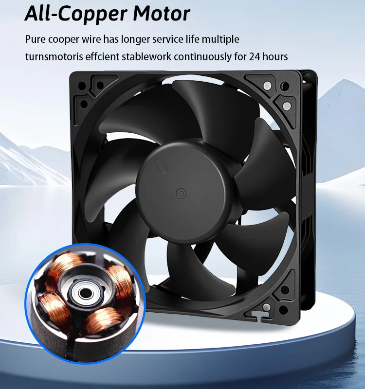 Axial Flow Fan, 120mm, 12V, 24V, 48V - detail 10