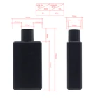 Bottle Plastic 230ml Cosmetic Bottle Glossy Black Matte Surface Lotion PETG Plastic Packaging