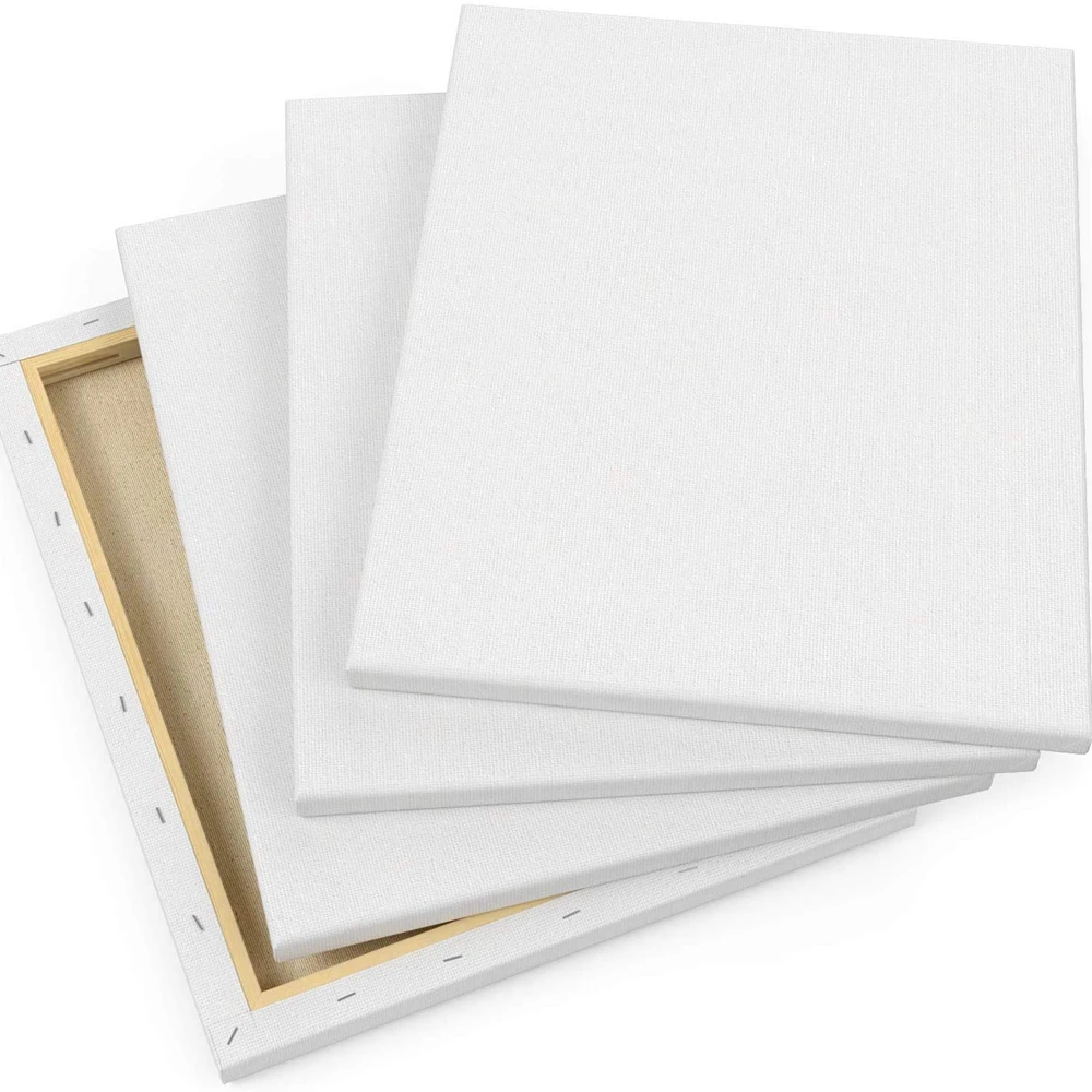 Professional Stretched Canvas Board with 380+/-50 Thickness and Eco-Solvent Latex UV Ink Support in White Color