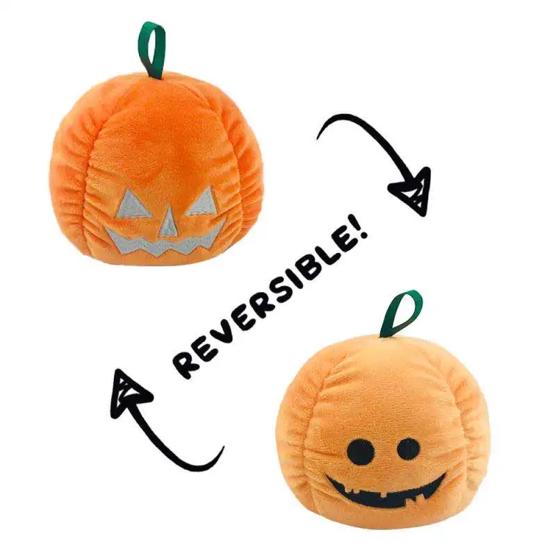 reversible pumpkin plush