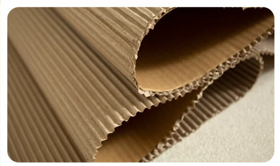 Single Face Corrugated Cardboard Roll B Flute Shipping Corrugated Roll