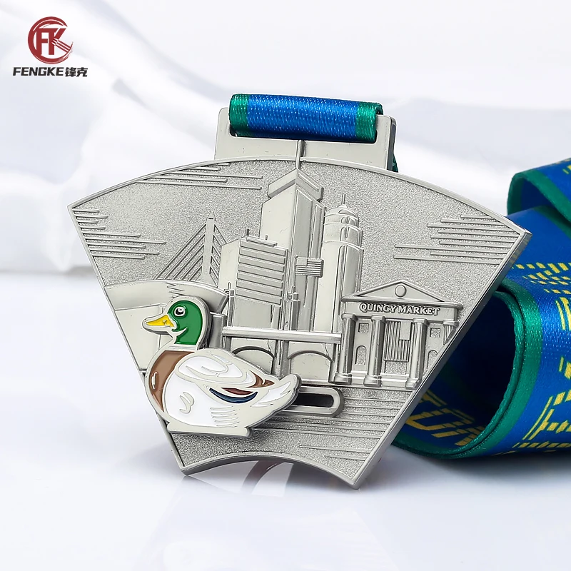 Wholesale Cheap Design Your Own Blank Zinc Alloy 3D Gold Award Marathon Running Custom Metal Sport Medal manufacture