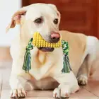 Rope Toys 2021 Funny Cheap Rope With TPR Maize For Dog Toys Drawstring Pet Toys
