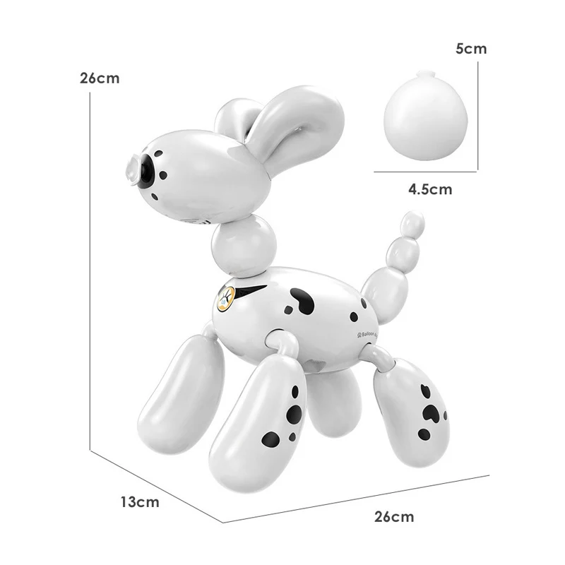 SOLI 2.4G Intelligent Remote Control Stunt Robot Balloon RC Dog Robot Programmable Voice Control Dog RC Robot Toy