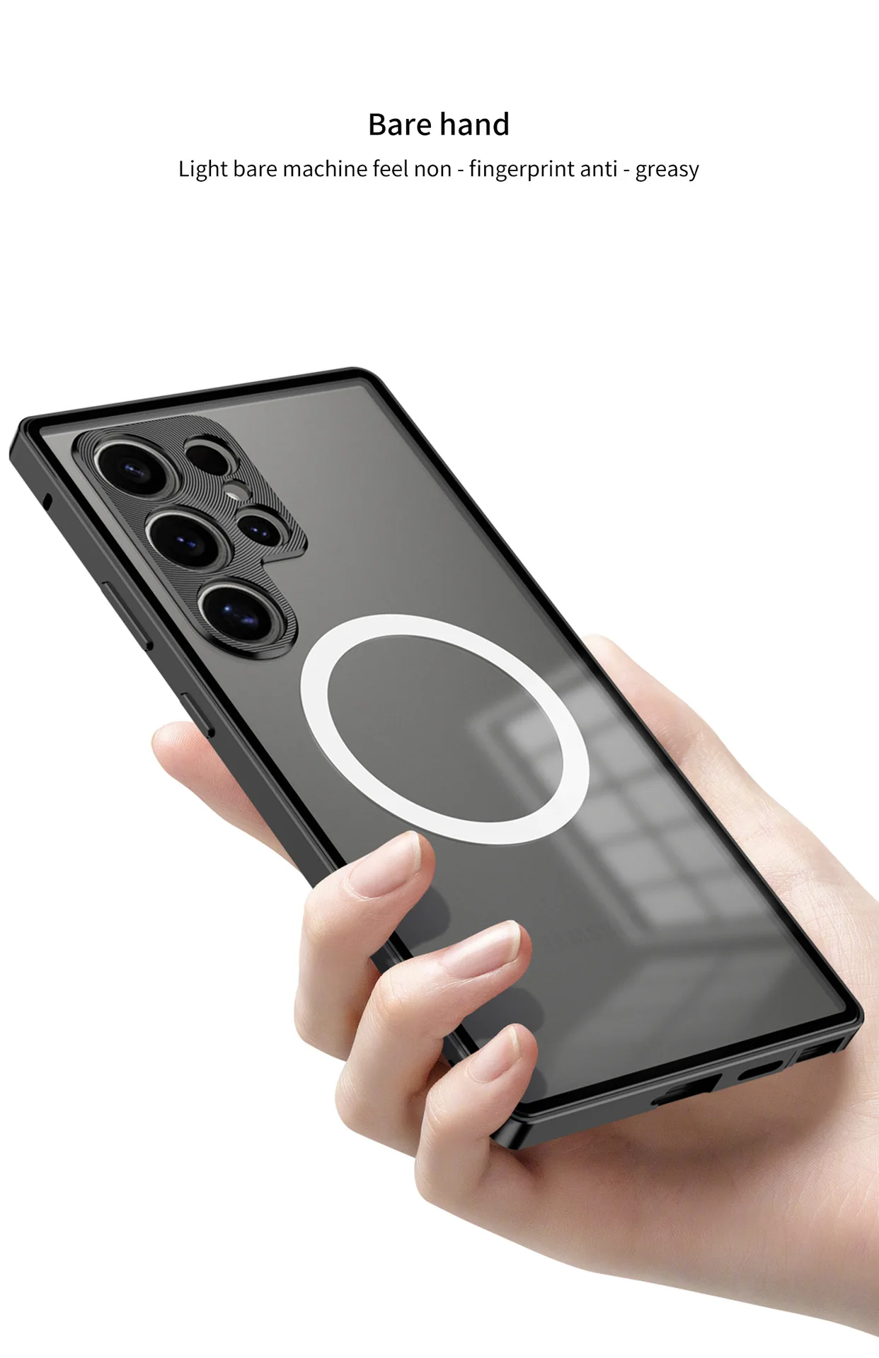 product phone case for samsung s25 ultra s24plus s23 ultra snap on metal single sided magnetic protective lens laudtec-10