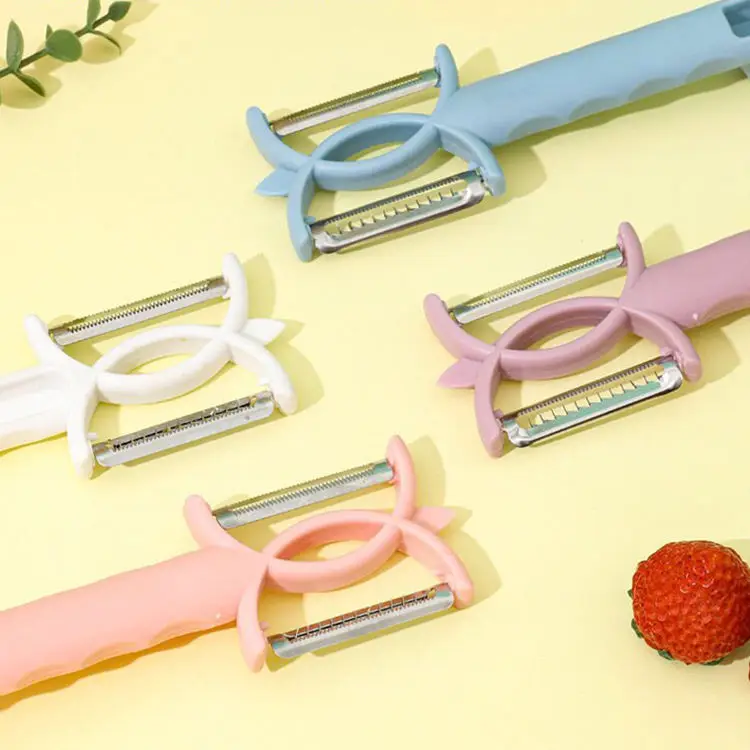 2023 New 7-in-1 Multi-Functional Kitchen Utensils Vegetable & Fruit Chopper Grater Beer Bottle Opener PP Blade PC Material