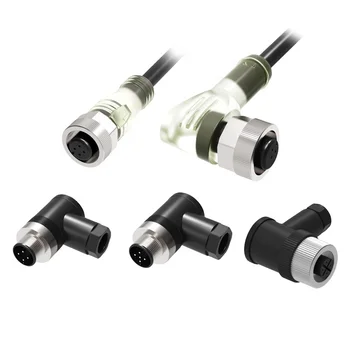 LANBAO M8 Diameter QE8 3 Pins 4 Pins Male and Female 2m 5m Cable Connector Plug