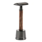 Blade Razor JINYINGDE Natural Customized Logo Black Plated Double Edge Blade Bamboo Safety Razor