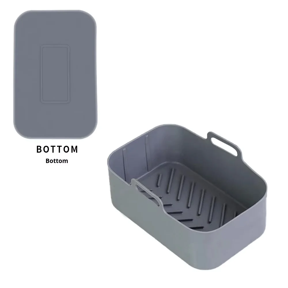 Rectangular Silicone Baking Tray with Handle, Food-grade, Heat-resistant Baking Tool for air Fryer supplier