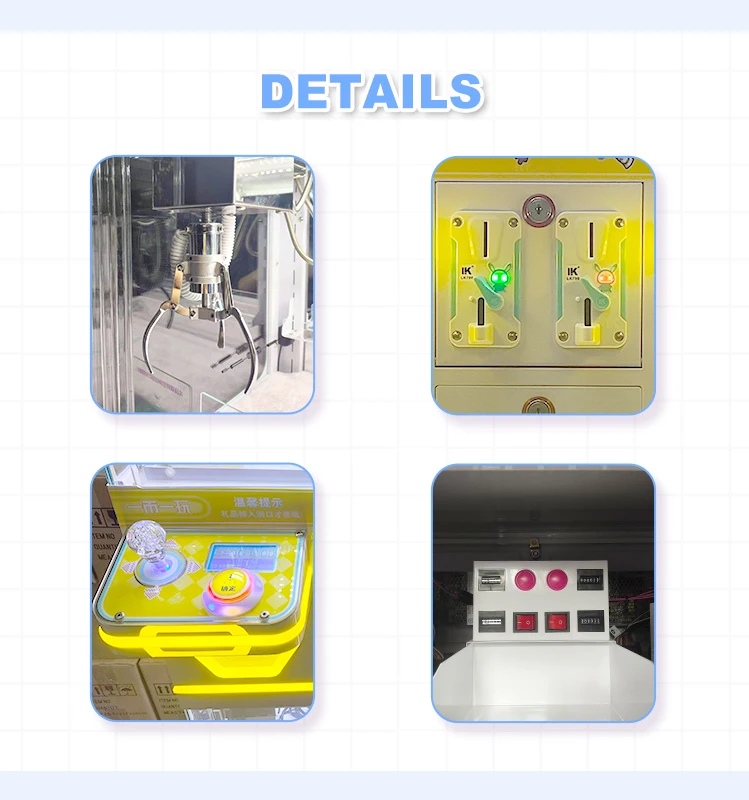 Factory Small Plush Kids Toy Doll Claw Machine Coin Operated Games Mega Mini Claw Machine