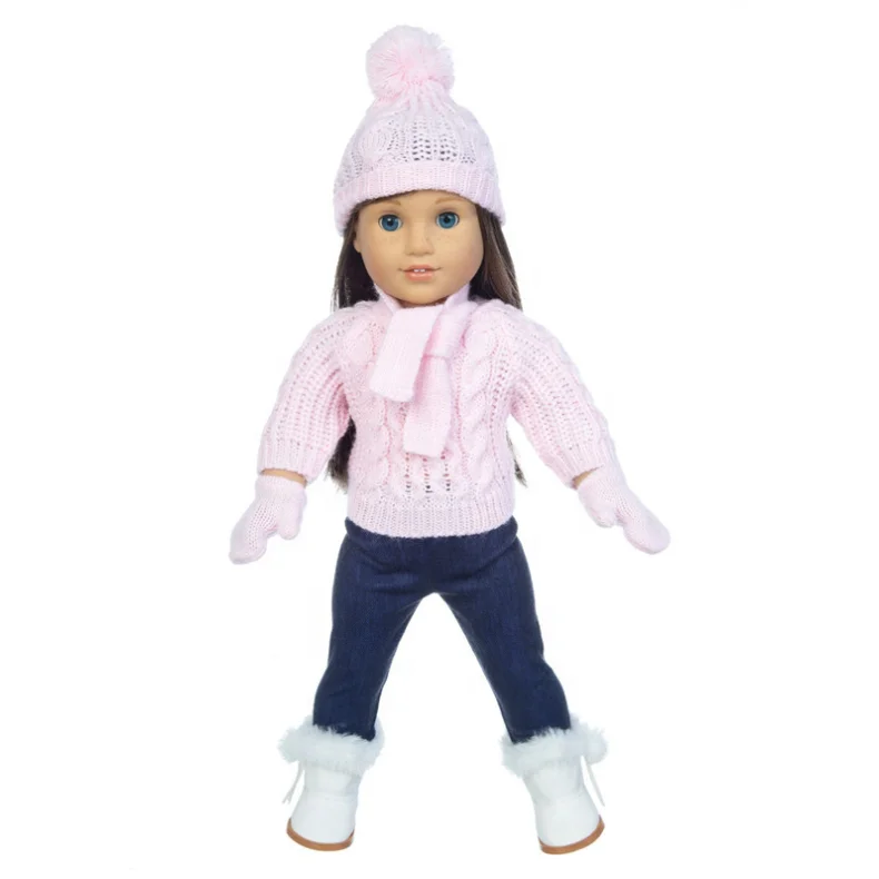 Christmas Decoration Girl Dolls Kids Christmas Gifts Sweater Doll is Not Included American Girl Doll Clothes