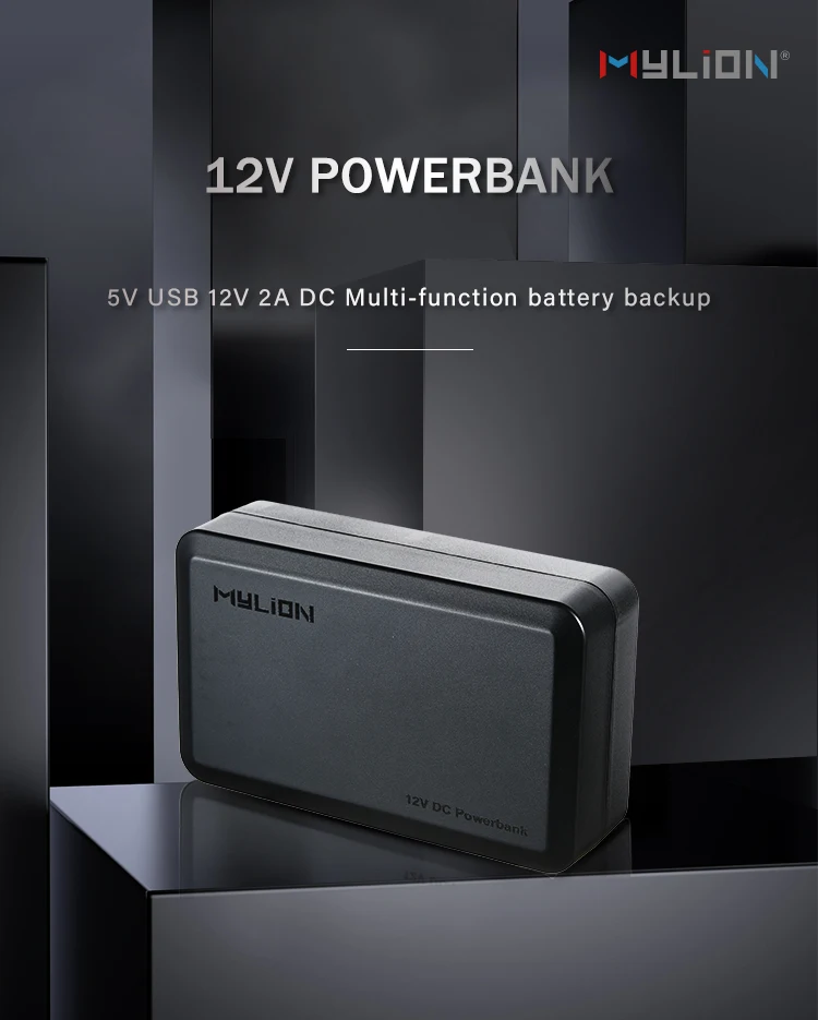 Mylion 12v 2a Power Bank Mini Portable Lithium Battery Back Up Power