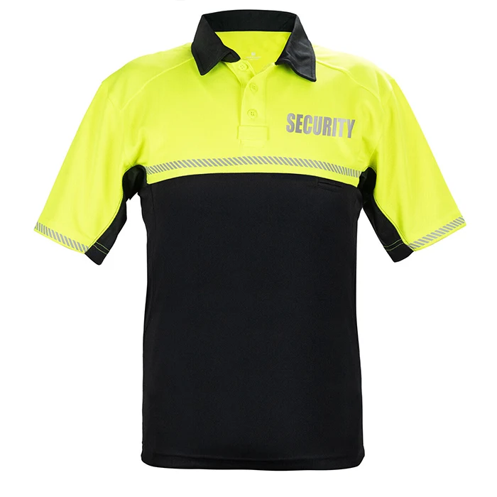 Safety Hi Vis Polo Short Sleeve Shirts Men Construction Reflective ...