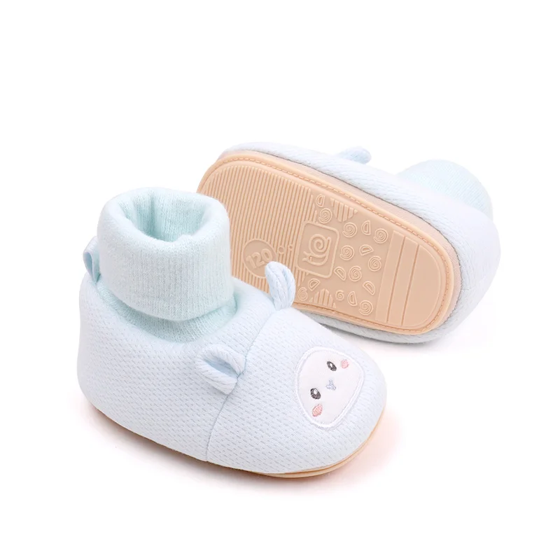 New Arrival Wholesale Soft Cotton Material Anti-slip Baby Socks Shoes Prewalker Shoes for Boys and Girls Booties supplier