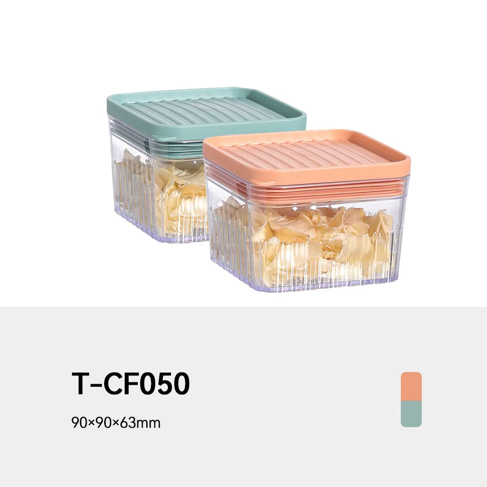 Transparent Plastic Storage Food  Container Kitchen Outdoor Storage Container