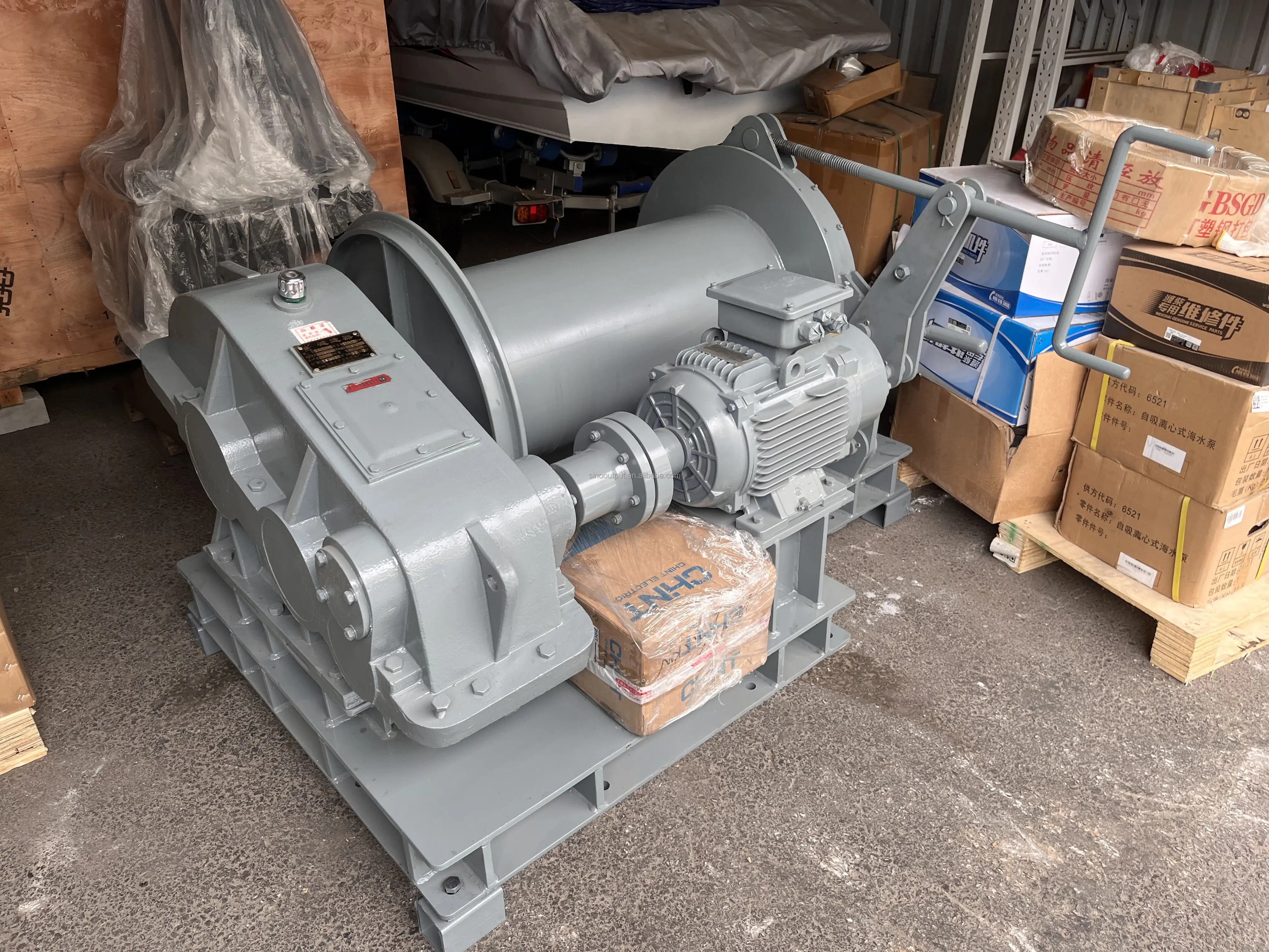marine electrical winch