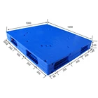 Pallet Hygeian Pallet Warehouse Storage With HDPE 100% Virgin Material Double Deck Style 1200X1000 Plastic Pallet