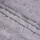 Gray Fabric Fabrics Gray Tricot 100 Polyester Anti Pill Fleece Brush Fabric Garment Fabrics For Dress