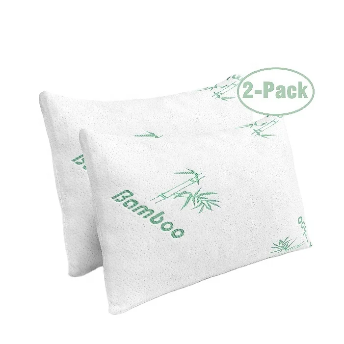 Shredded Memory Foam Pillow With Bamboo Cover Buy Shredded Foam