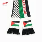 Scarf Wholesale Palestine Scarf Palestine Flag Scarf Events Decoration Satin Polyester Palestine Scarf
