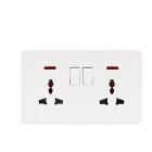 Socket Electric MACVY Brand Double 1gang 13A Socket UK Wall Socket Electric Outlet