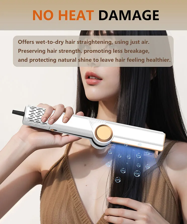 OEM Custom Brand Hot Sale Pink Multistyler Wet and Dry Negative Ion Airstyler Airflow Blower Hair Straightener Styling manufacture