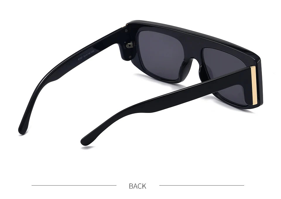 VANLINKER Thick Square Sunglasses for Men Women Retro Chunky Rectangle