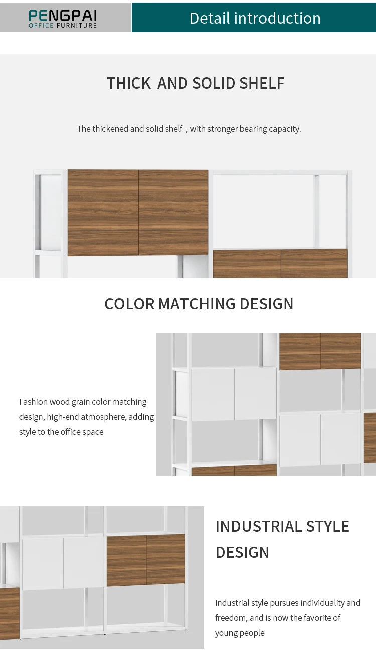 Pengpai style MDF doll house bookshelf wooden living room bookshelf etagere bookcase