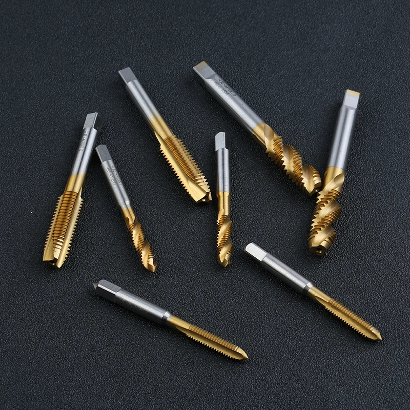 HSS -Titanium Coated Machine Tap for M3-M10 Sizes for Stainless Steel Copper Iron in Thread Tapping of Machine Tools details