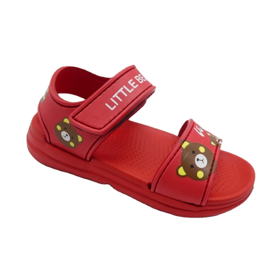 EVA Baby Girl Boy Sandals Cute Printing Two Strap Hot Sale Children Sandals Slippers For Kids School Shoes