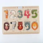 Design Wooden Toy Wooden Child Toy Hot Selling New Design Wooden Montessori Number Puzzle Educational Toy For Child