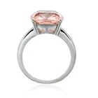Ring Rings China Made Lucky Fashion Party Sterling Silver Pink Zirco Dainty Ring