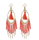 Earrings 2021 Factory Hot Sale Women Bohemian Tassel Beaded Earrings