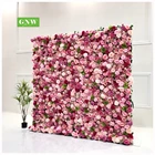 Flower Flowers GNW Baby Pink Wall Flower Plastic Rose Backdrop For Bridal Shower