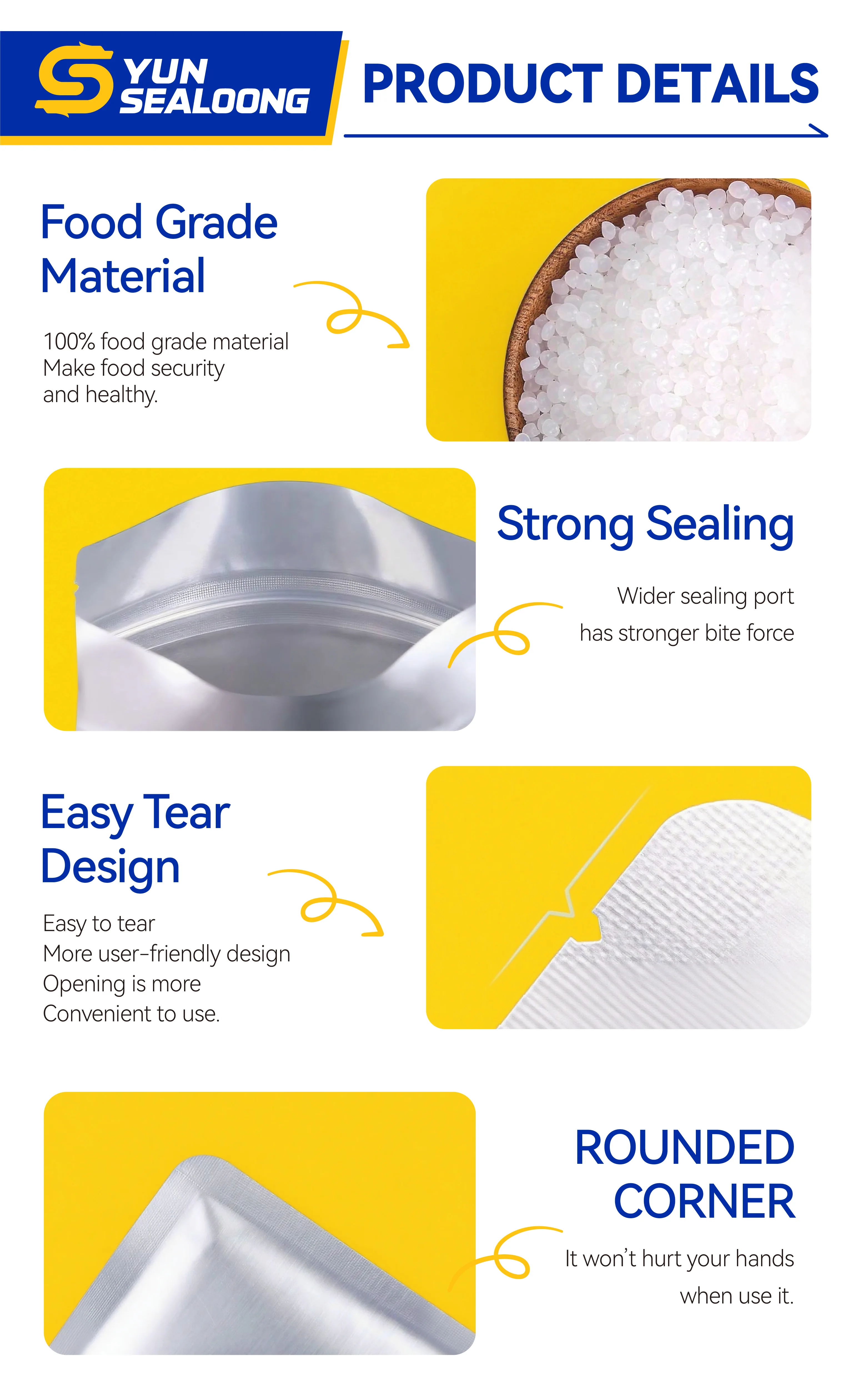 Custom Printed Microwaveable Stand up Retort Pouch for Convenient Ready to Eat Meals and Instant Soup - detail 11