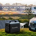 Power Solar Generator System 1000wh Portable Power Station Solar Generator Energy Storage System Battery