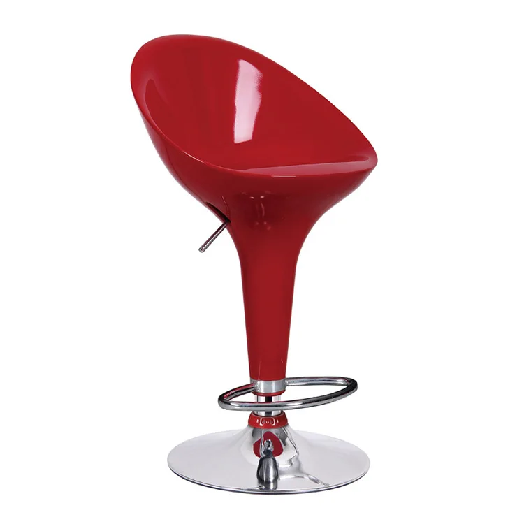 Adjustable Height Plastic Swivel Bar Stools Cafe Pub Bar Counter Height ABS Tall Chairs with Footrest for Kitchen Restaurant