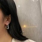 Diamond Earrings Earrings Vershal New Arrival 18K Real Gold Plated Triangle Zircon Diamond Earrings For Women