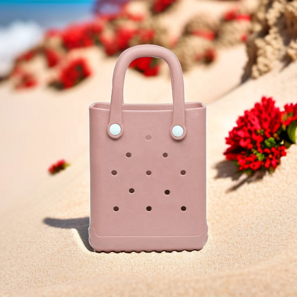 2024 New Fashion Small Silicon Rubber Waterproof Bag Summer Handbag Girl Silicone Beach Tote Bag for Women