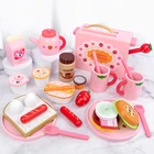 Toys Set Toy Wood Hot Selling Kids Role Play Wooden Toaster Toys Set Cookware Toy For Kids Gift