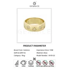 Engagement Ring Gemnel Hot Sale Dainty Brass Jewelry Popular 18k Gold Engagement Star Band Ring Design