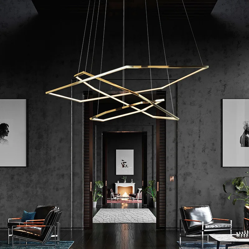 Different Shapes Of Modern Chandelier LED Decorative Lamp Connection Combination