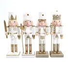Nutcracker Nutcracker New Coming Christmas Decorative Wooden Nutcracker Soldier Carnival Props Holiday Ornament