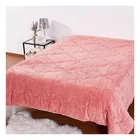 Fashionable Multi-color Warm And Comfortable Microfiber Embossed Flannel Bedspread