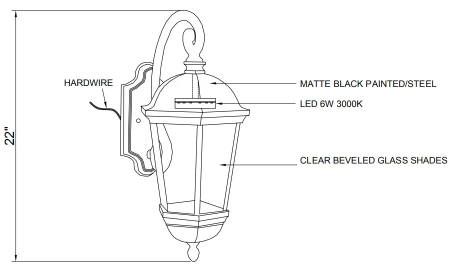 Craftmade Britannia Oiled Bronze Outdoor Candelabra Base LED Integrate Outdoor Wall Light