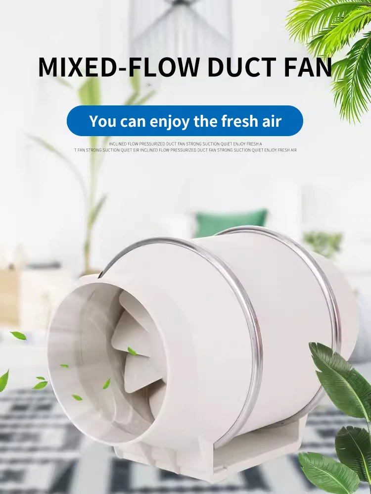 Mixed-flow Booster Duct Fan, 220V, Plastic - detail 2