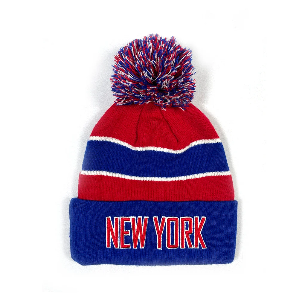 Winter Knitted Pom Beanie With Custom 