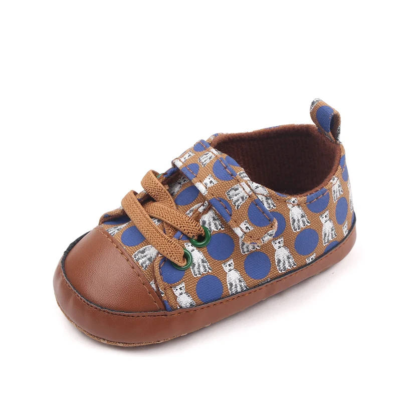 Spring and Autumn Animal Polka Dot Matching Soft Soled Baby Shoes for Girls and Boys details