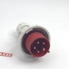 Electric Plug Plug Industrial Ip67 Plug AJCEE Ip67 440v 16a 5 Pin 3p N E Waterproof Industrial Male Electric Plug